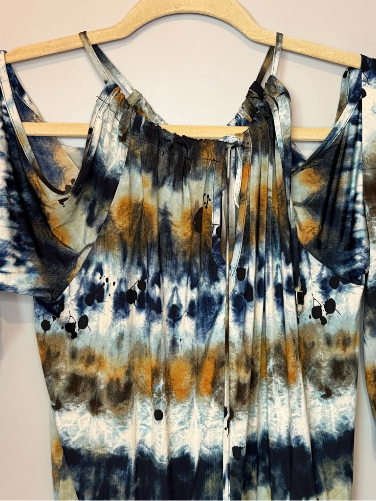 Veronica M M Cold Shoulder Tie-Dye Cold Tunic Dress — image 5 of 7